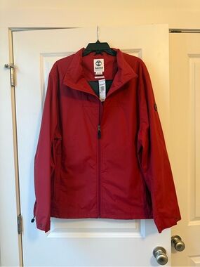 NWT men’s Timberland Red Zip-Up Jacket, size XXL